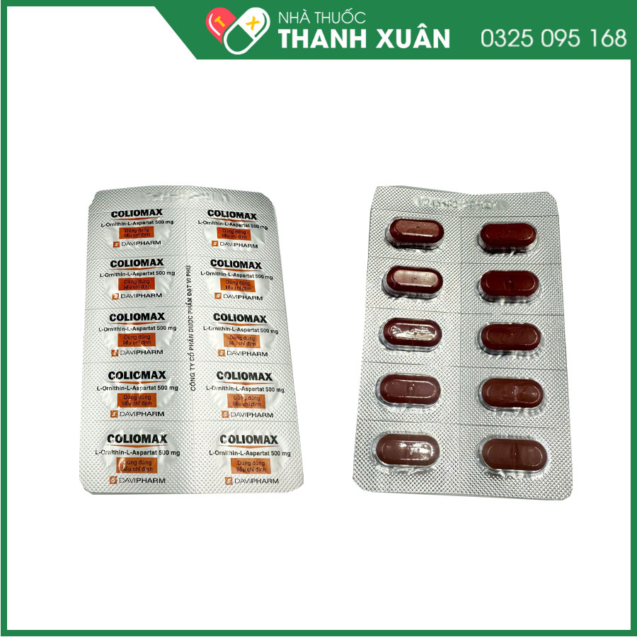 Thuốc Coliomax điều trị tăng amoniac đến bệnh gan cấp tính và mạn tính xơ gan